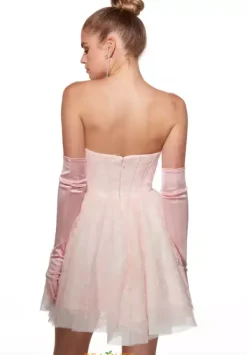 A Line Strapless Short Dress 30041^Alyce New