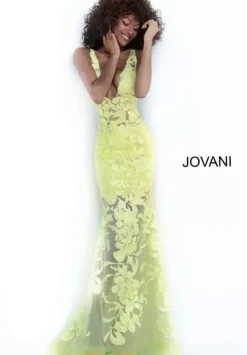 Applique Long Fitted Dress 60283^Jovani