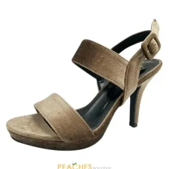 A-Robin-223 Velvet heels by^Blossom Footwear Clearance