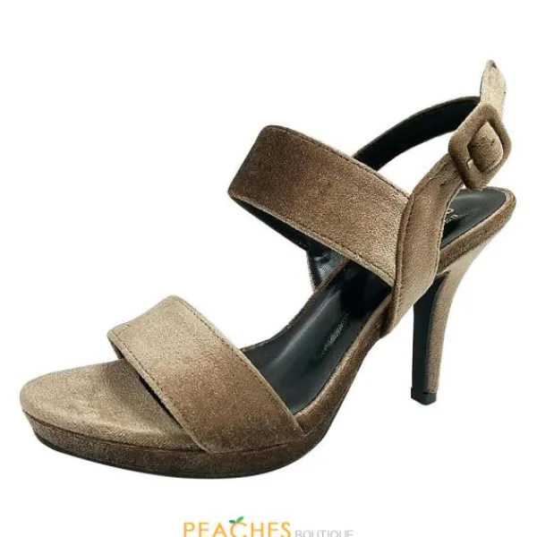 A-Robin-223 Velvet heels by^Blossom Footwear Clearance