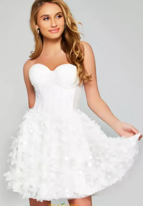Corset Strapless Short Dress 38248^Jovani Outlet