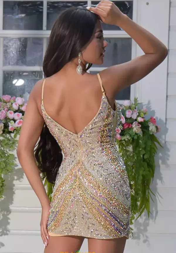 Fitted Short Sequins Dress 1701^Jasz Couture Sale