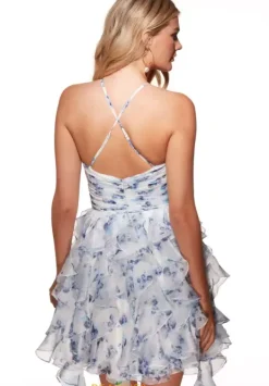 Halter Neckline Short Dress 30061^Alyce