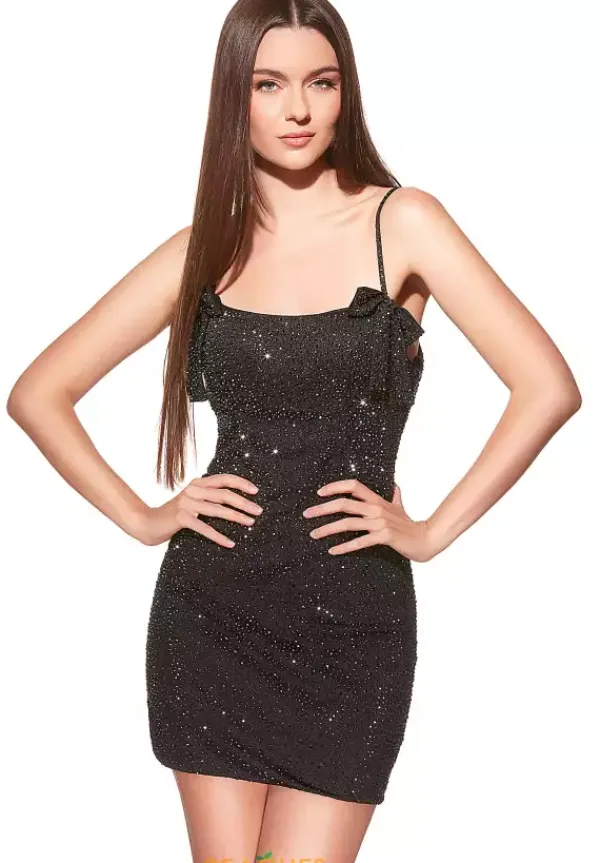 Jersey Open Back Scoop Neckline Dress 40135^Alyce Clearance