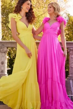 Lace Up Back A Line Dress 23322^Jovani Hot