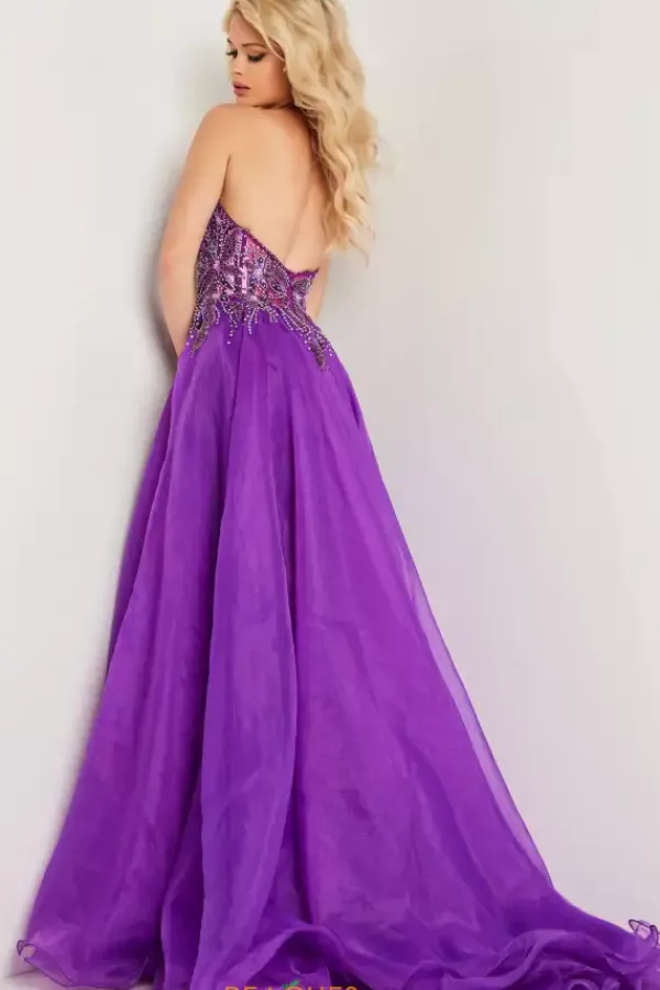 Long A Line Beaded Dress 25964^Jovani Outlet