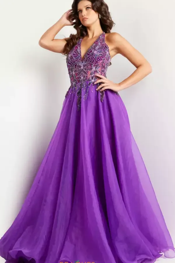 Long A Line Beaded Dress 25964^Jovani Outlet