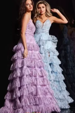 Long Tulle A Line Dress 36571^Jovani New