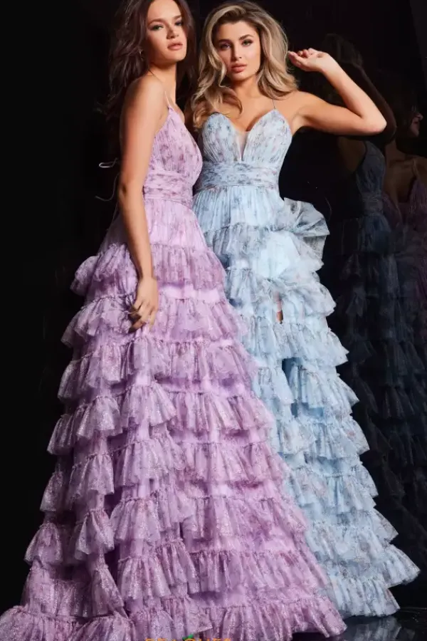 Long Tulle A Line Dress 36571^Jovani New