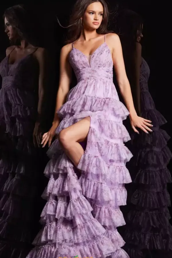 Long Tulle A Line Dress 36571^Jovani New