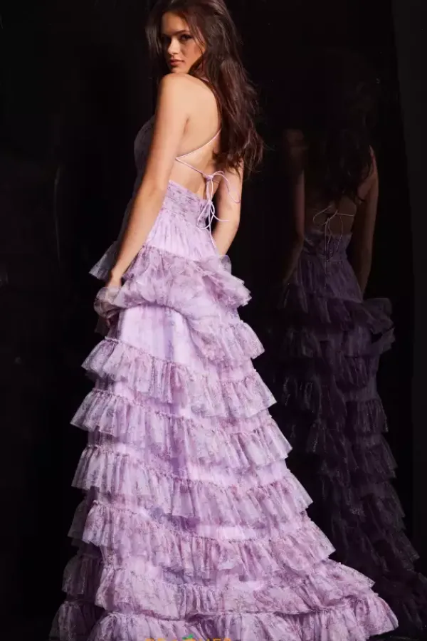 Long Tulle A Line Dress 36571^Jovani New