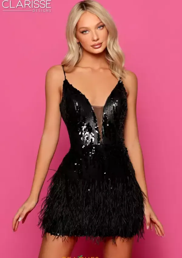 Open Back Fitted Dress 30303^Clarisse Online