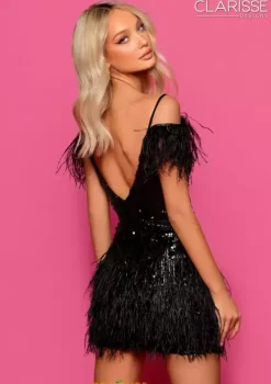 Open Back Fitted Dress 30303^Clarisse Online