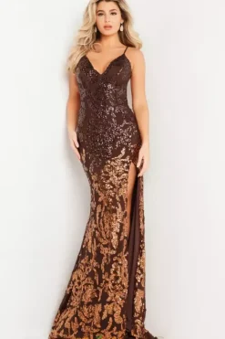 Open Back Fitted Long Dress 09749^Jovani Sale