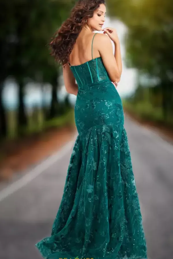 Scoop Neckline Long Dress 38004^Jovani