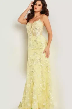 Scoop Neckline Long Dress 38004^Jovani