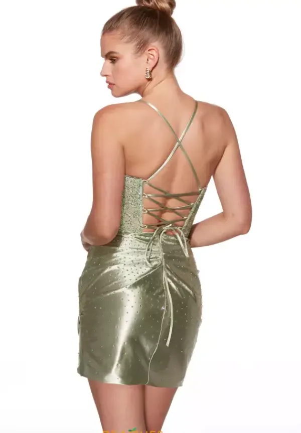 Short Beaded Corset Dress 40092^Alyce New