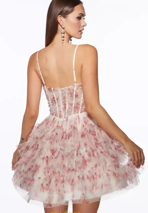 Short Beaded Tulle Dress 30013^Alyce Best