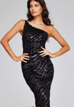 Single Shoulder Fitted Dress 40182^Jovani