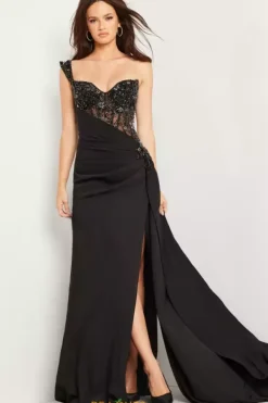 Single Shoulder Fitted Dress 37094^Jovani Discount