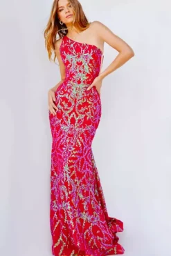 Single Shoulder Fitted Dress 22538^Jovani Discount