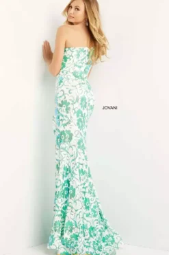 Single Shoulder Long Dress 08256^Jovani Sale
