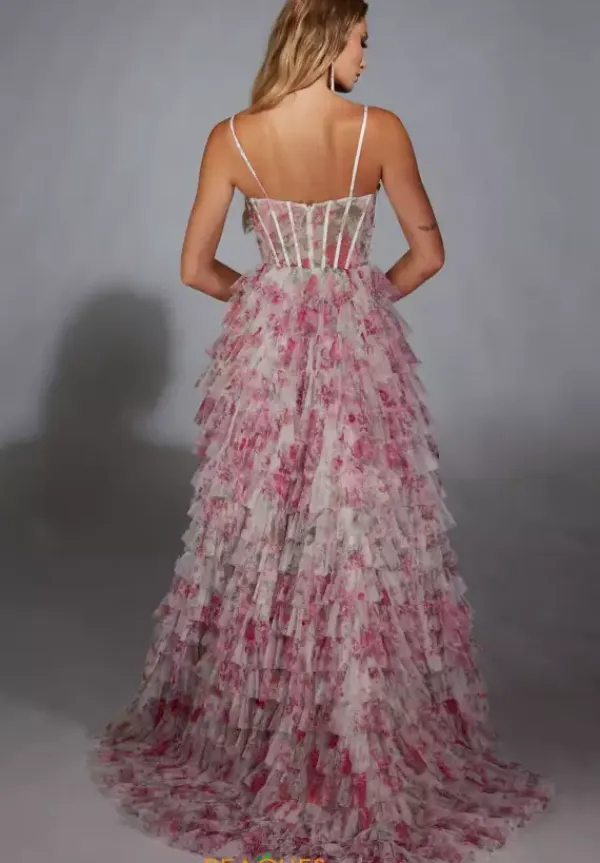 Slit Scoop Neckline Long Dress 61732^Alyce