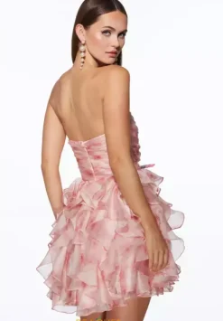 Strapless A Line Short Dress 30023^Alyce Hot