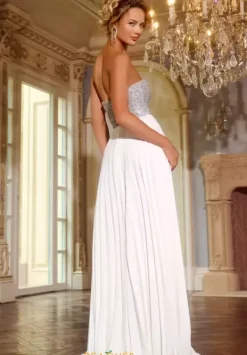 Strapless Chiffon A Line Dress 42638^Jovani Sale