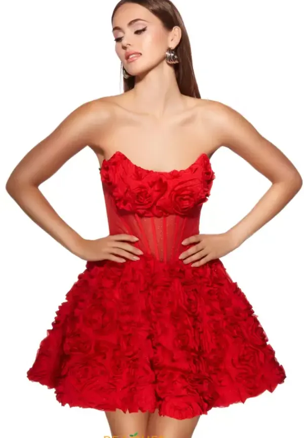 Strapless Corset A Line Dress 30079^Alyce Hot