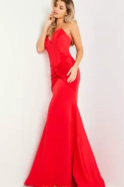 Strapless Fitted Jersey Dress 23556^Jovani Sale