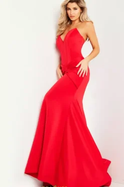 Strapless Fitted Jersey Dress 23556^Jovani Sale