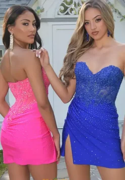 Strapless Sweetheart Neck Dress 1739^Jasz Couture New