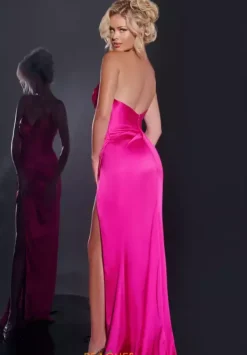 Strapless V Neckline Long Dress 37079^Jovani Online