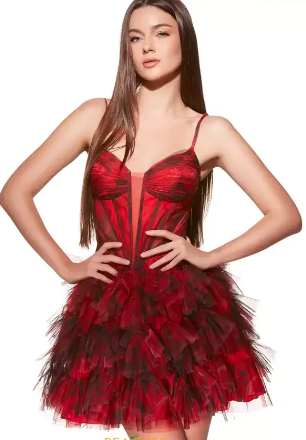 V Neckline A Line Dress 30078^Alyce New