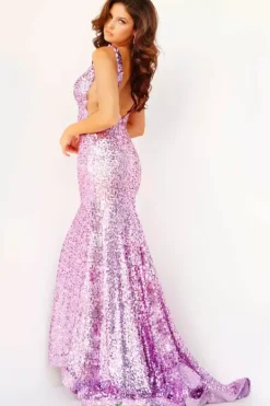 V Neckline Sequins Dress 23079^Jovani Sale